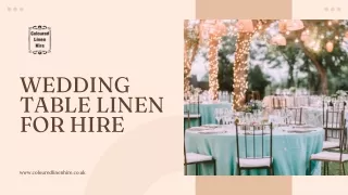 Hire Wedding  Table Linen For Events Anywhere In The UK