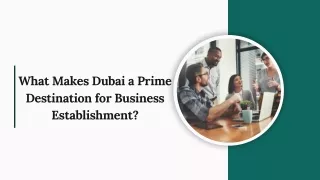 What Makes Dubai a Prime Destination for Business Establishment