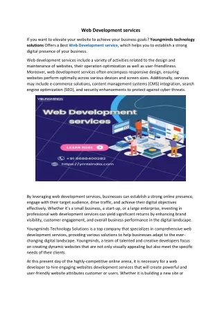 web development services