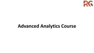 Advanced Analytics Course   training institute in Hyderabad