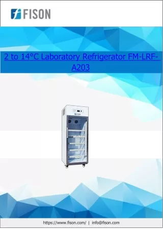 2 to 14 c laboratory refrigerator fm lrf a203
