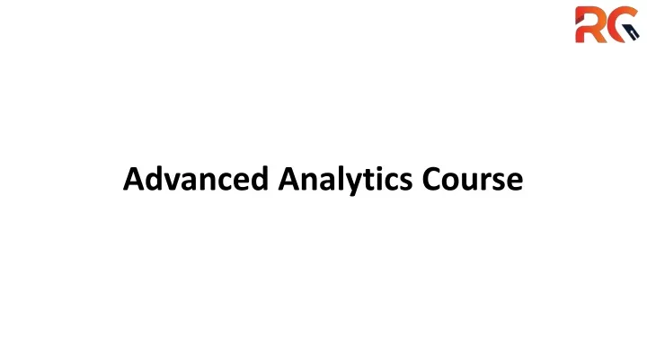 advanced analytics course