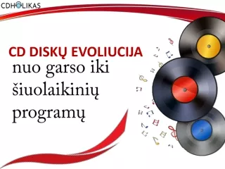 CD diskų evoliucija nuo garso iki šiuolaikinių programų