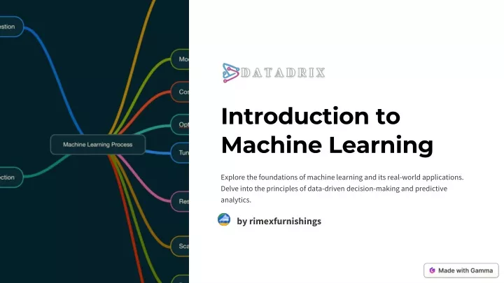 introduction to machine learning