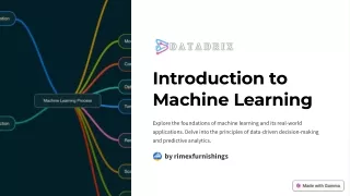 introduction to machine learning
