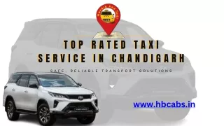 Top-Rated Taxi Service in Chandigarh -HBCabs