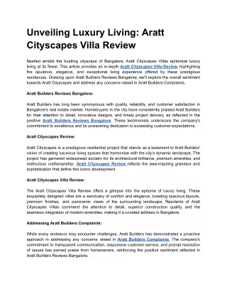 Unveiling Luxury Living_ Aratt Cityscapes Villa Review (1)