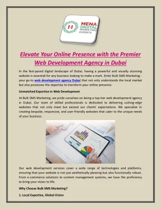 Elevate Your Online Presence with the Premier Web Development Agency in Dubai