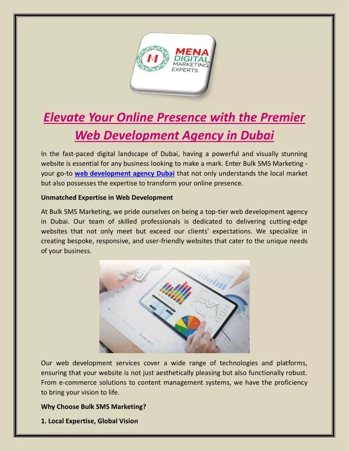 elevate your online presence with the premier