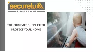 Choosing Trusted Crimsafe Suppliers in Ipswich