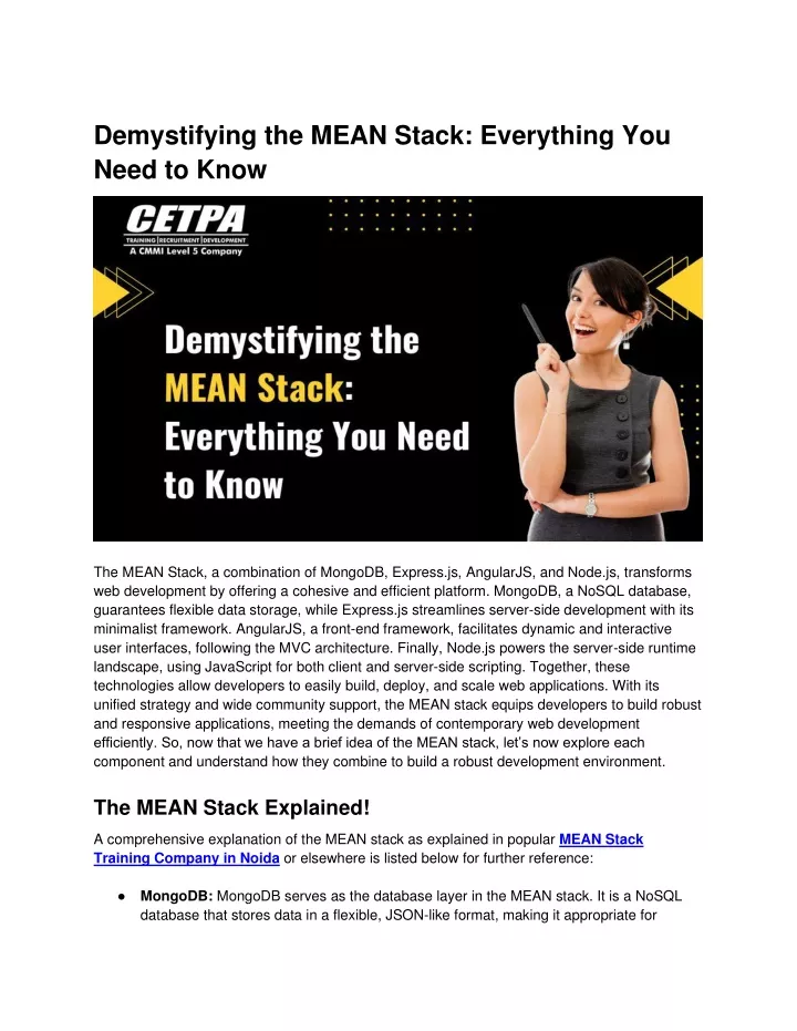 demystifying the mean stack everything you need