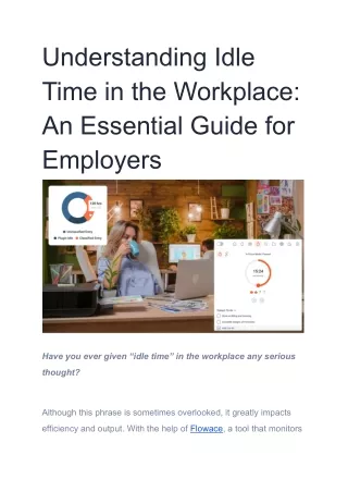understanding idle time in the workplace