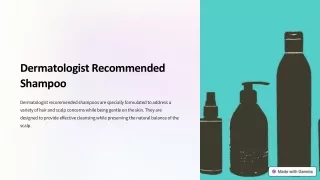 Dermatologist Recommended Shampoo