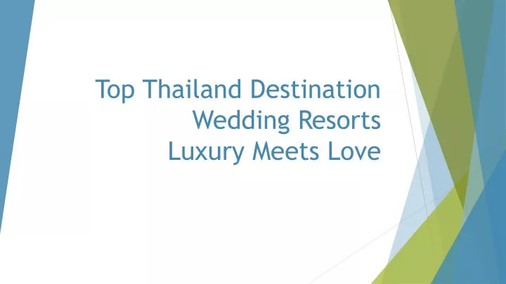 top thailand destination wedding resorts luxury