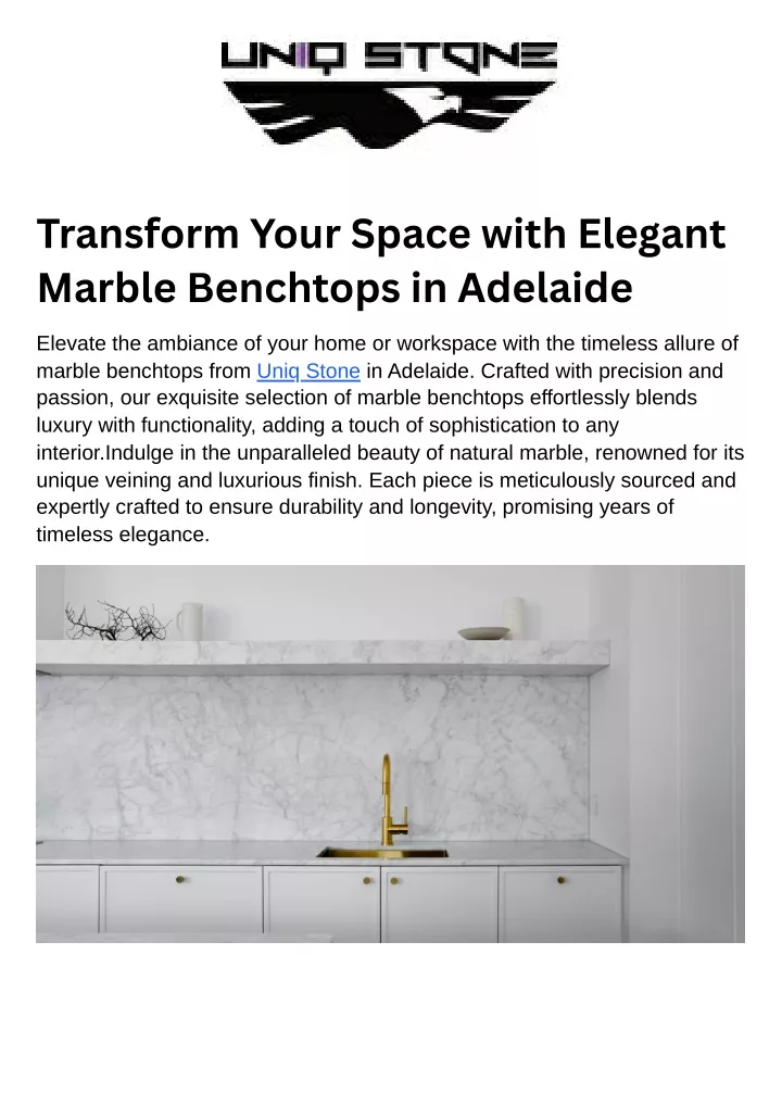transform your space with elegant marble