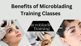 Benefits of Microblading Training Classes