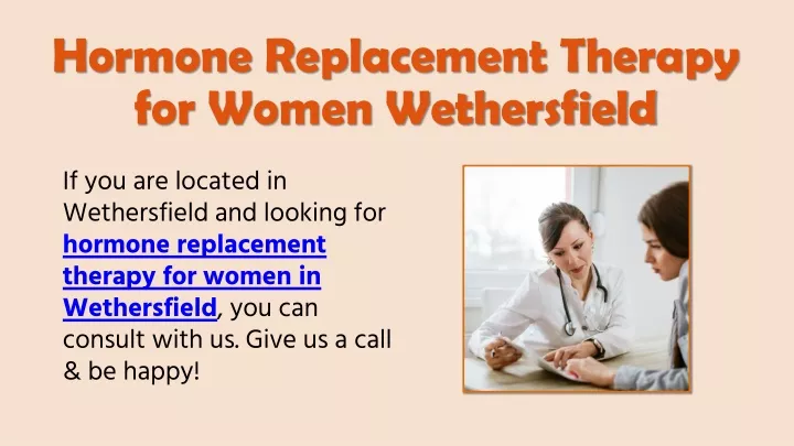 hormone replacement therapy for women wethersfield