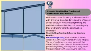 exploring metal building framing