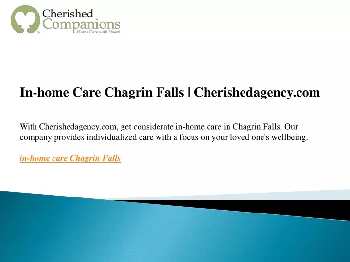 in home care chagrin falls cherishedagency