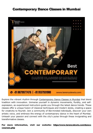 Online Contemporary Dance Classes in Mumbai