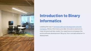 introduction to binary informatics