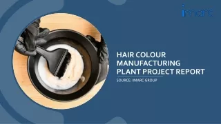 Hair Colour Manufacturing Plant Project Report 2024 PDF: Machinery