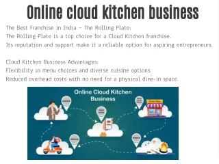 Online cloud kitchen business