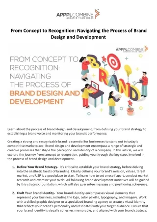 from concept to recognition navigating