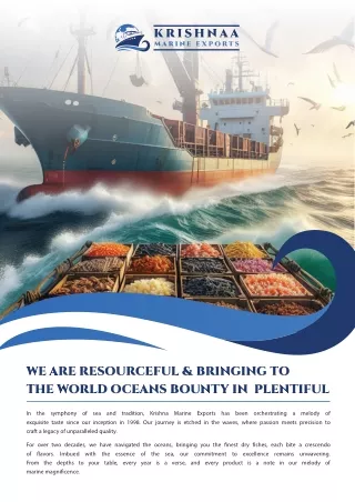 Krishnaa Marine Exports - Dry Fish Exporter Gujarat India