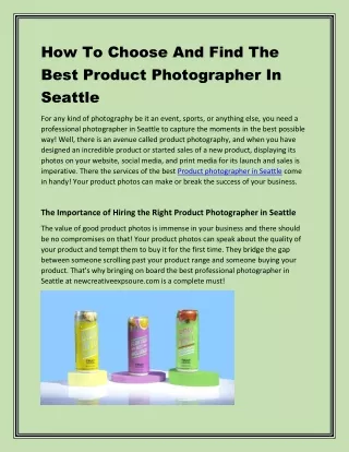 how to choose and find the best product
