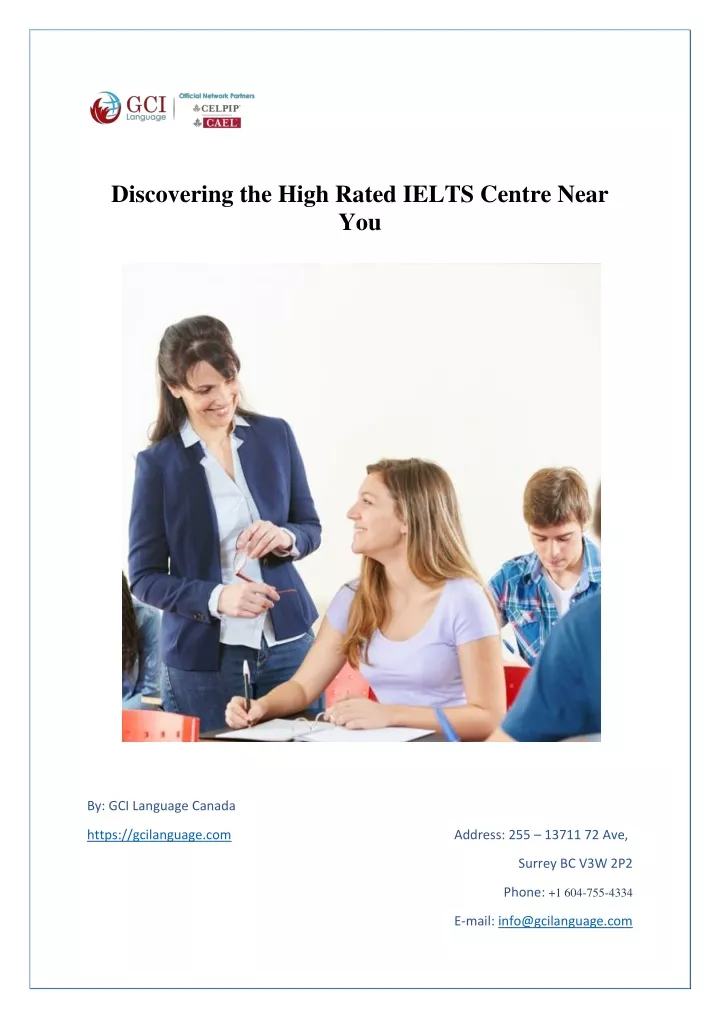 discovering the high rated ielts centre near you