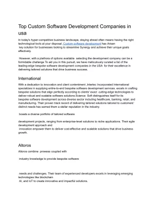 Top Custom Software Development Companies in usa1)