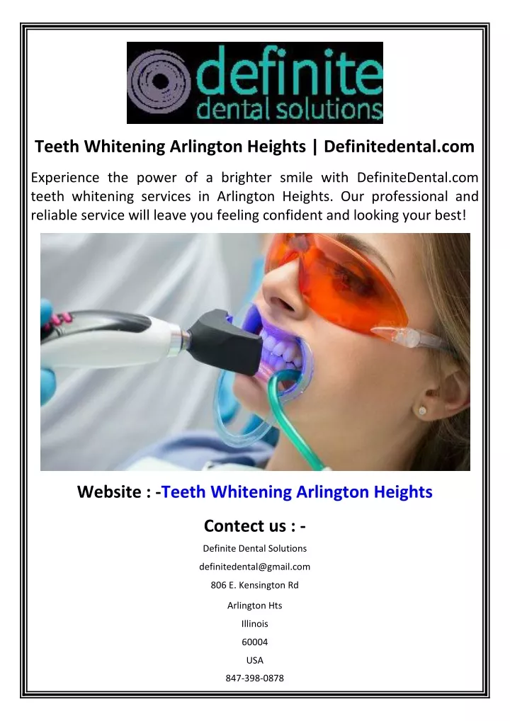 teeth whitening arlington heights definitedental