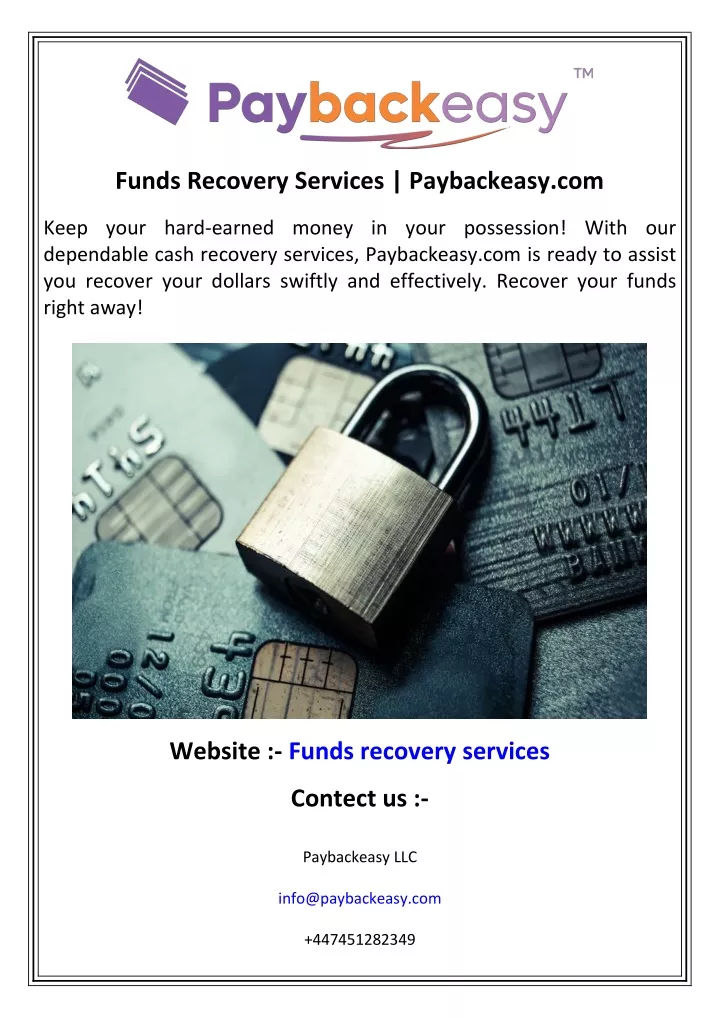 funds recovery services paybackeasy com