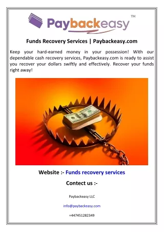 funds recovery services paybackeasy com
