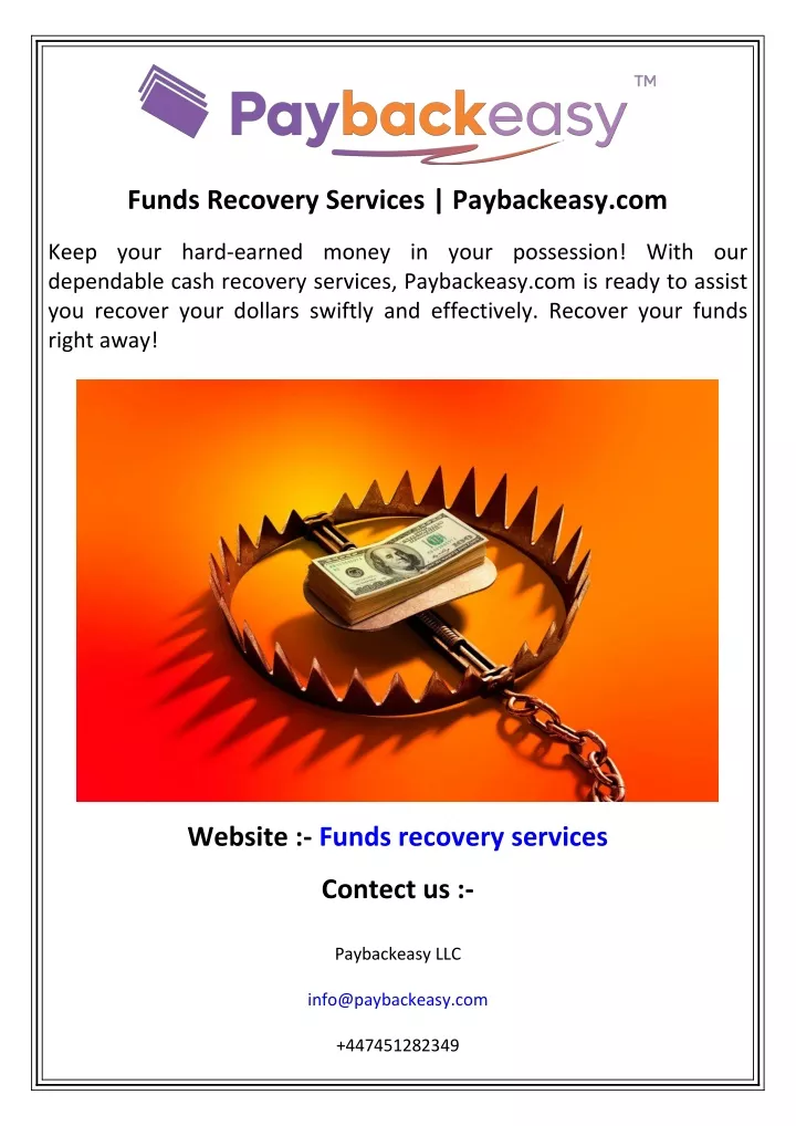 funds recovery services paybackeasy com