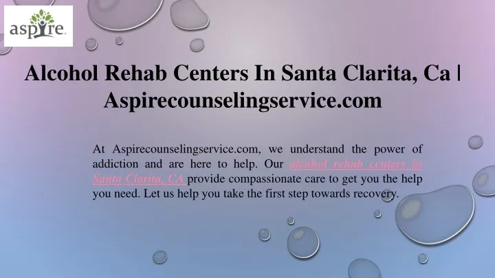 alcohol rehab centers in santa clarita