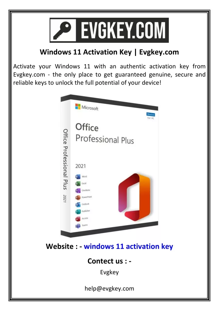 windows 11 activation key evgkey com