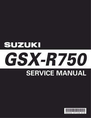 2006 Suzuki GSX-R750 GSXR750 Service Repair Manual