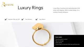 Elevate Your Style with Luxury Rings | The Raffine