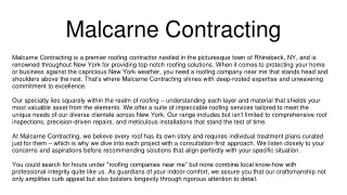 malcarne contracting