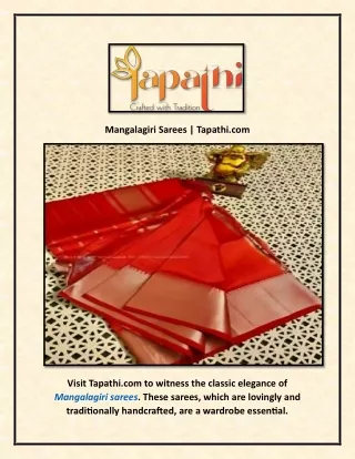 mangalagiri sarees tapathi com