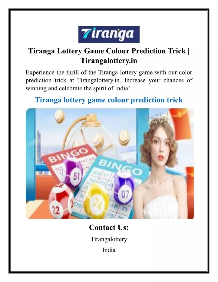 tiranga lottery game colour prediction trick