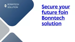 BONNTECH solution