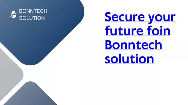 bonntech solution