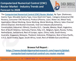 computerized numerical control cnc router market