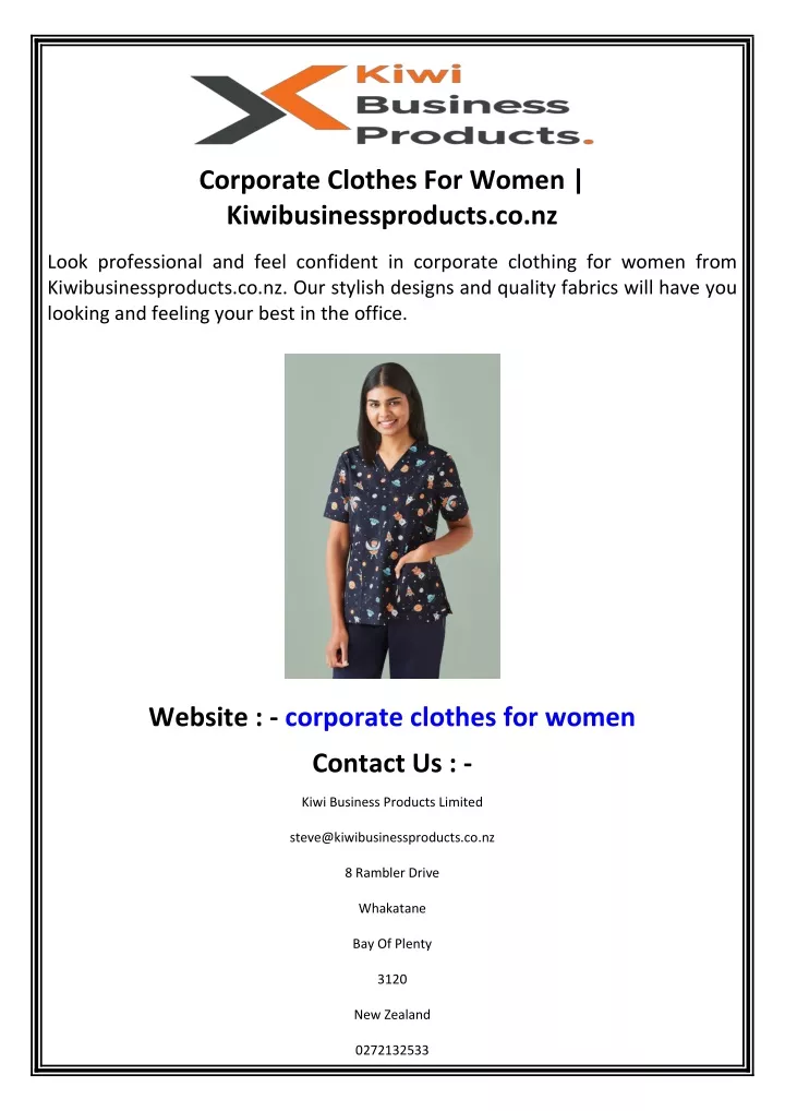 corporate clothes for women kiwibusinessproducts