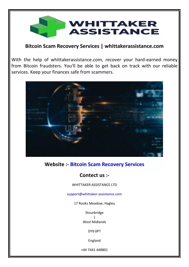 bitcoin scam recovery services
