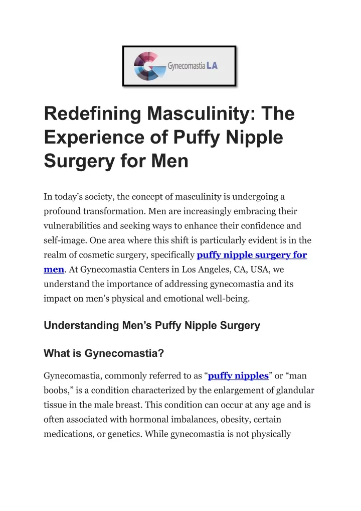 redefining masculinity the experience of puffy