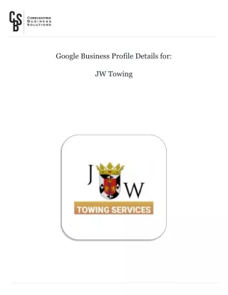 JW Towing